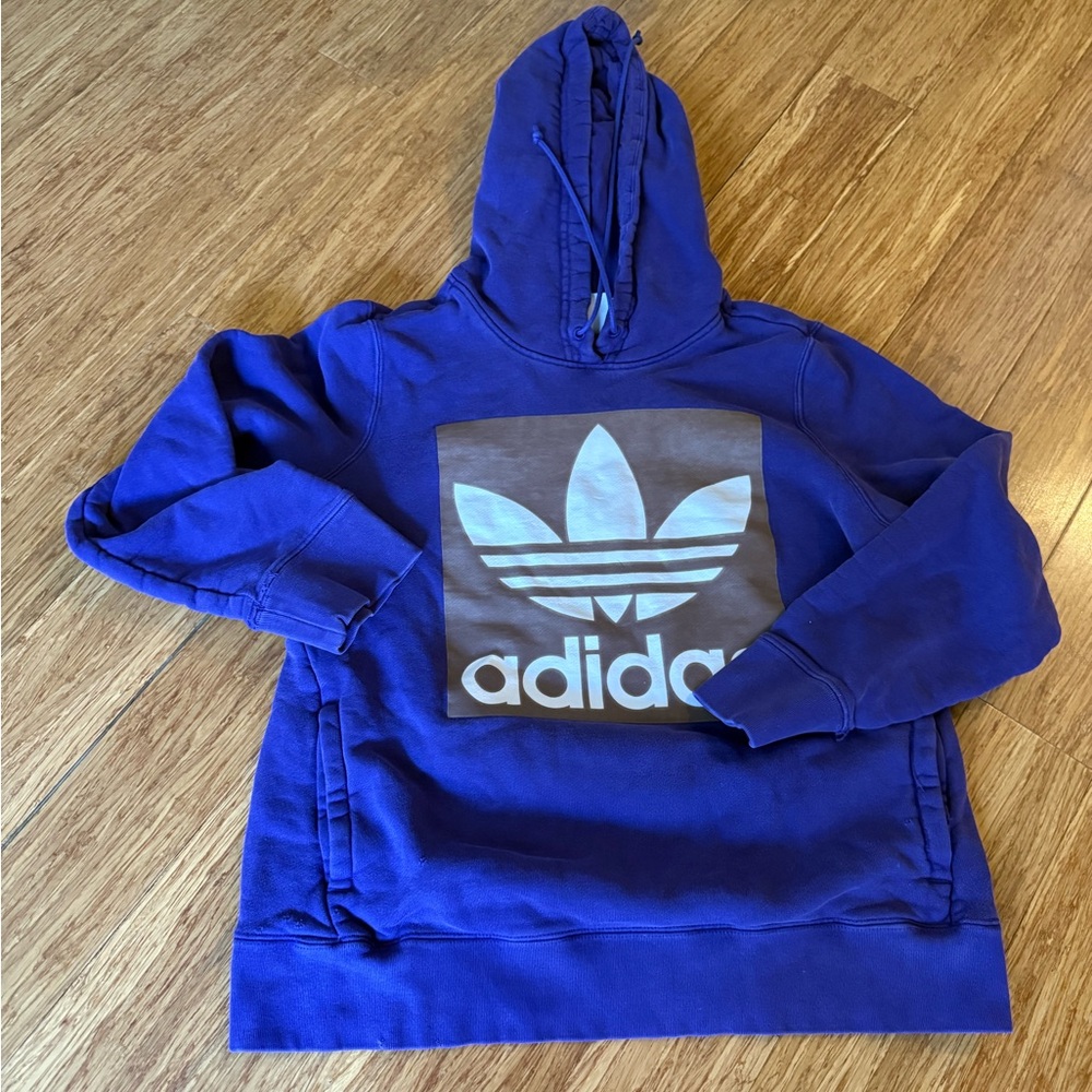 Adidas Purple Hoodie with Logo